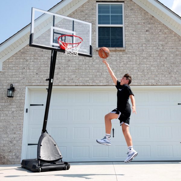 Spalding 54 In. Shatter-proof Polycarbonate Exacta height® Portable Basketball Hoop System - Image 9