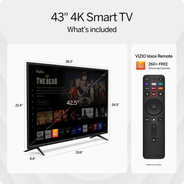VIZIO 43 Class V-Series 4K UHD LED Smart TV V435-J01 - Image 4